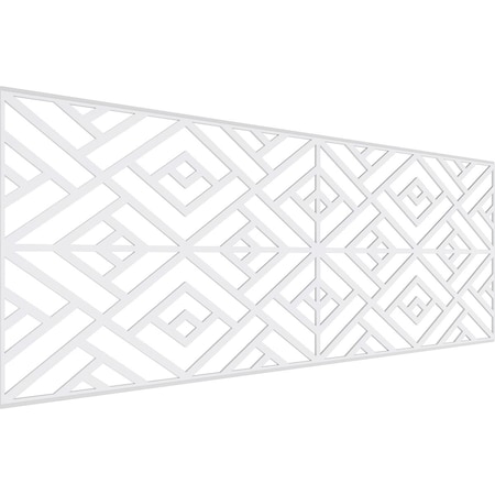 Ekena Millwork Set of Four Panels for 94 1/2"W x 36 1/4"H Killeen Fretwork Wainscot Wall Paneling WPKP18X01X47KLN